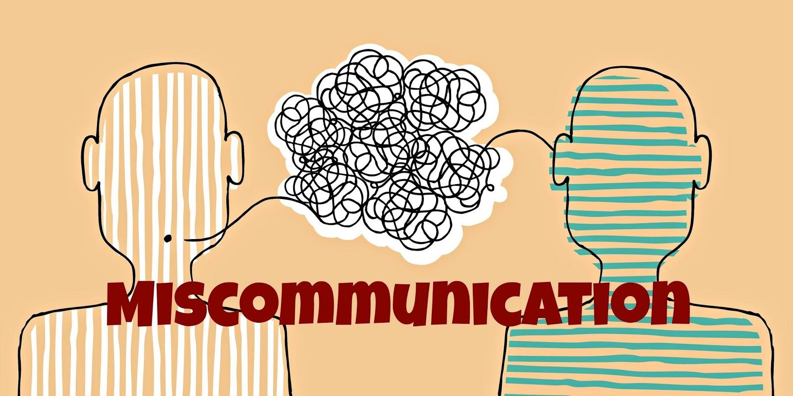 Misunderstanding in communication by language differences